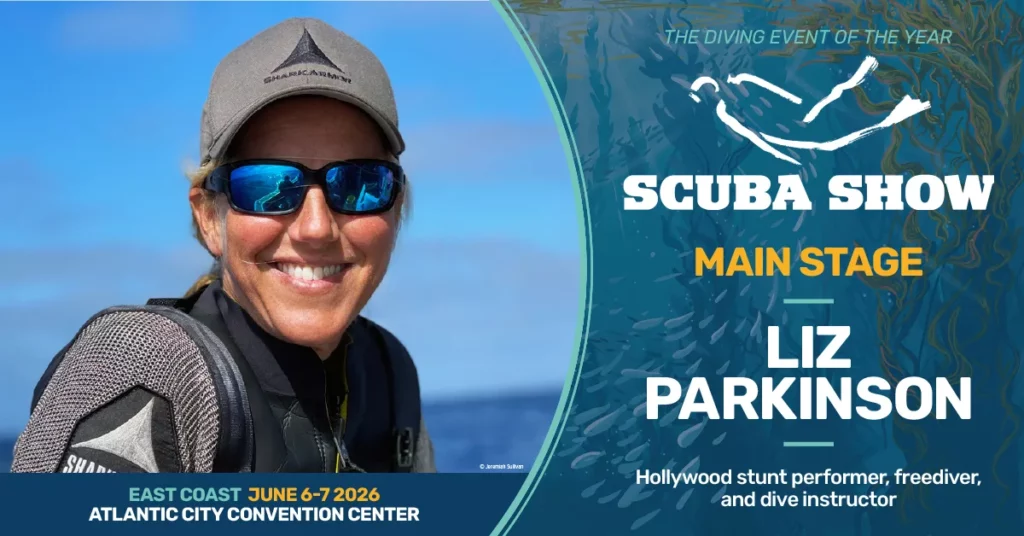 Shipwrecks, Hollywood, exploration and underwater living on Atlantic City Scuba Show Main Stage 1 Liz Parkinson