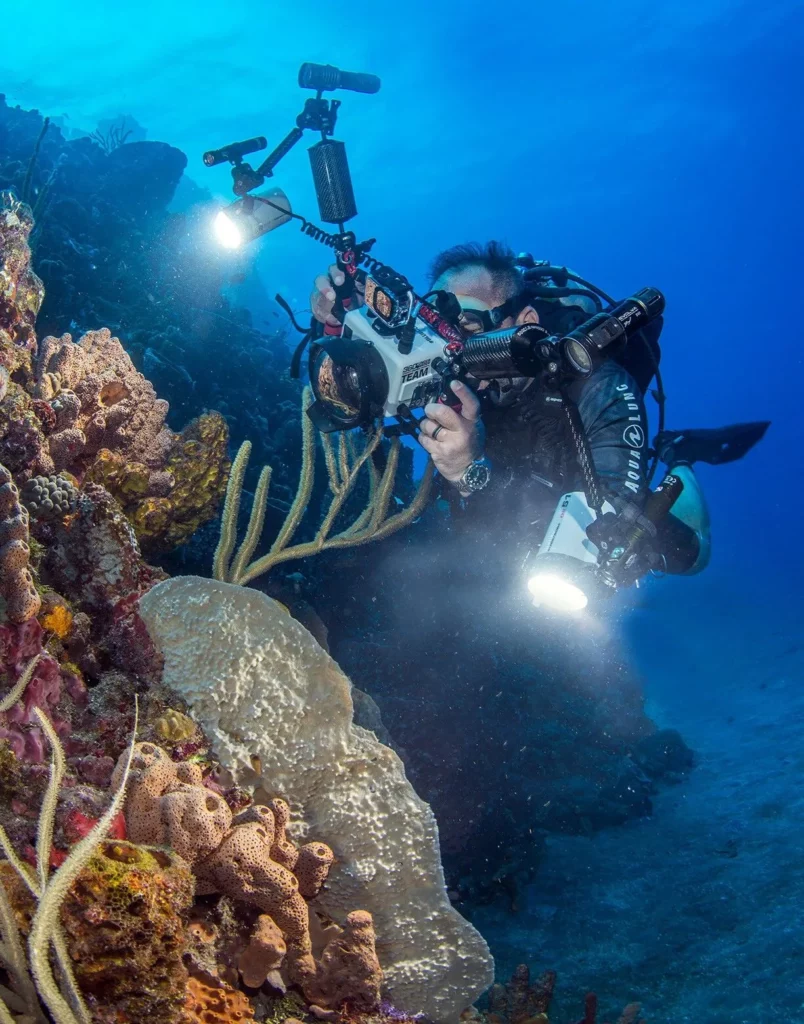 Q&A with Liveaboard Pioneer Clay McCardell 2 A vibrant coral reef scene in the Caribbean, a top location for Explorer Ventures guests.