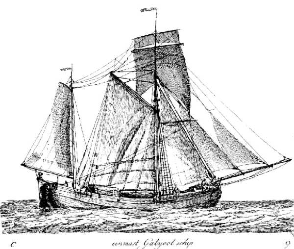A two-masted galliot (NMM)