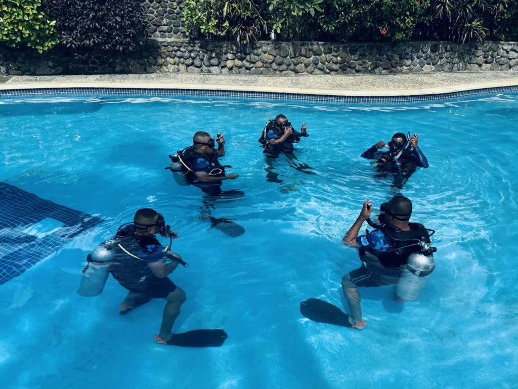 Diving into the Community in Fiji 2 Rakiraki Police OWC April26 15