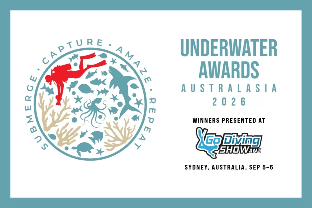 An exhibition and awards ceremony for the winners will take place at the Go Diving Show ANZ