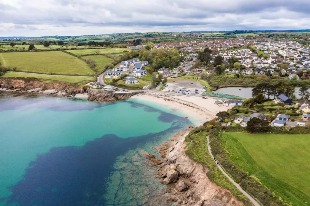 Swanpool Beach in Falmouth, Cornwall (OCT)