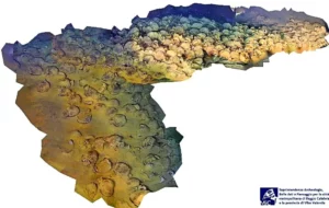 Photogrammetric image of the amphoras (Ministry of Culture / SABAP)