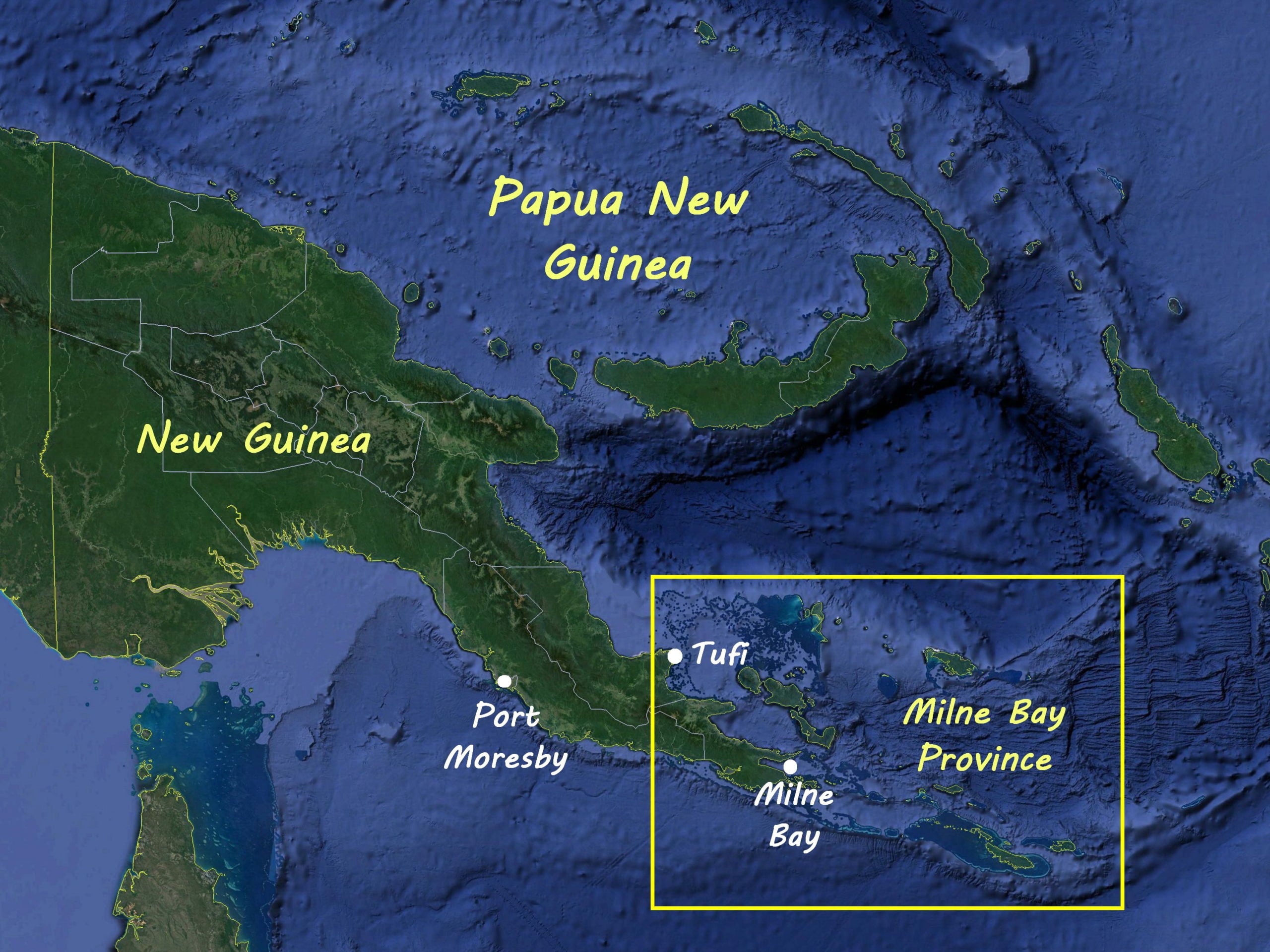 Spectacular New Guinea Island