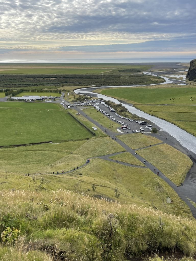 Iceland Adventure, day one 2 The view from the top of Skogafoss