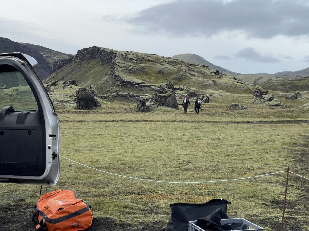 Heading off on the 15-minute trek to Odin's Tear