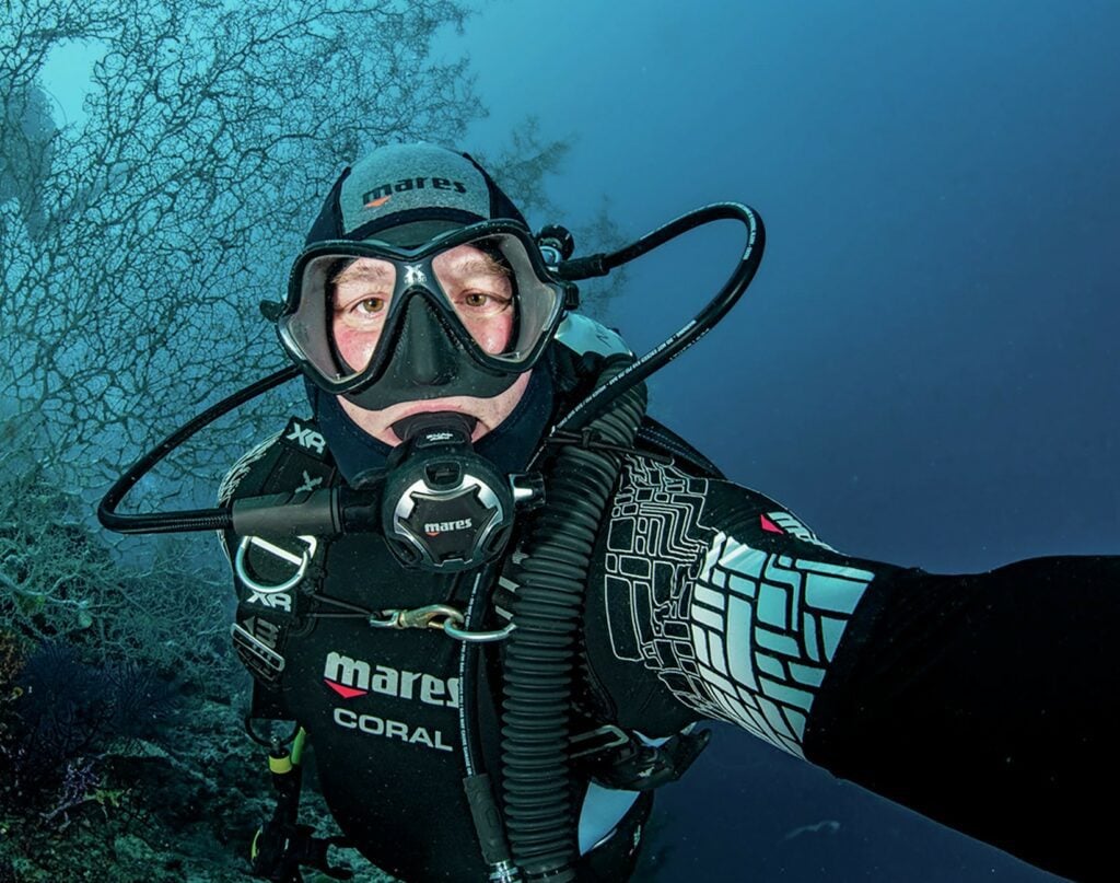Scuba diver underwater