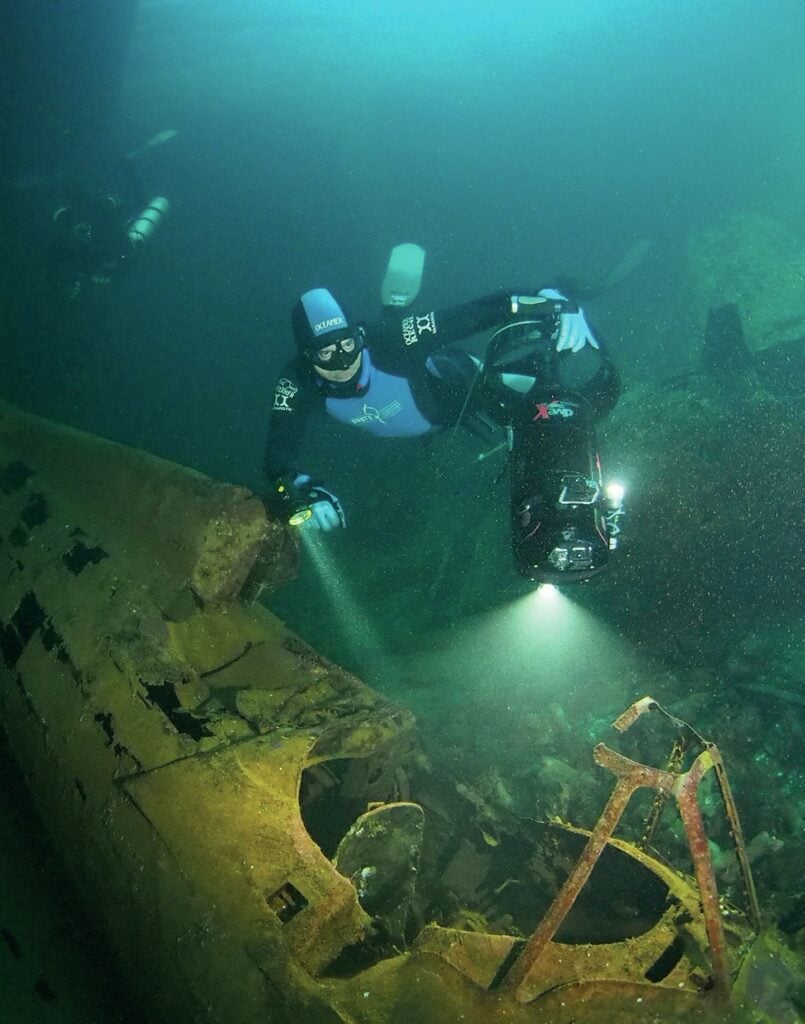 Tech freediving in Truk Lagoon