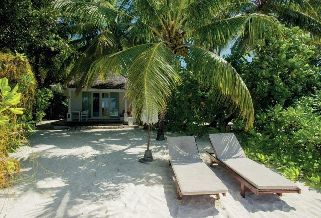 The beach villa