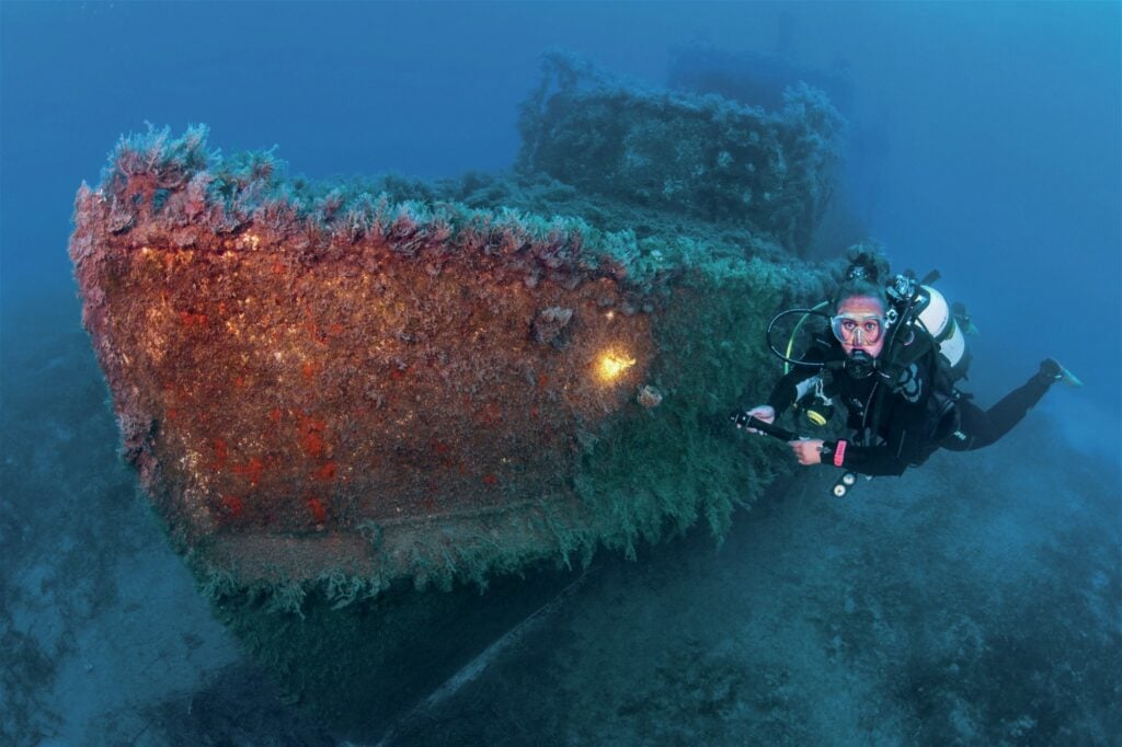 The bow of the laboe