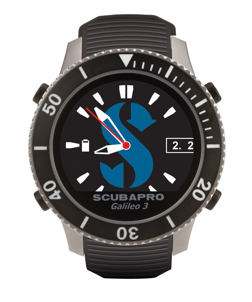 In 'watch mode', the Galileo 3 has a very traditional dive-watch look