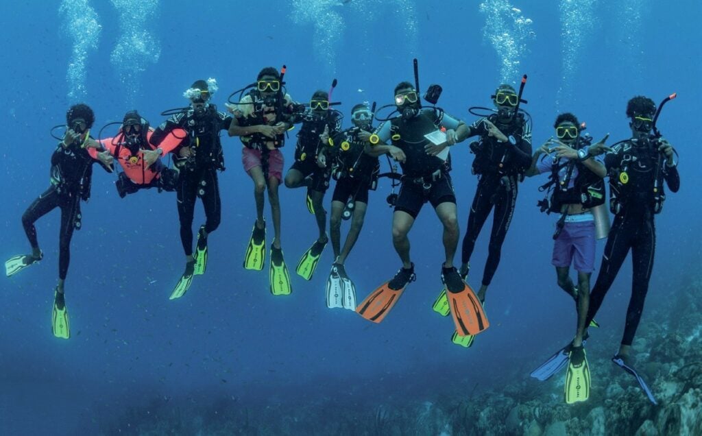 Messing about underwater