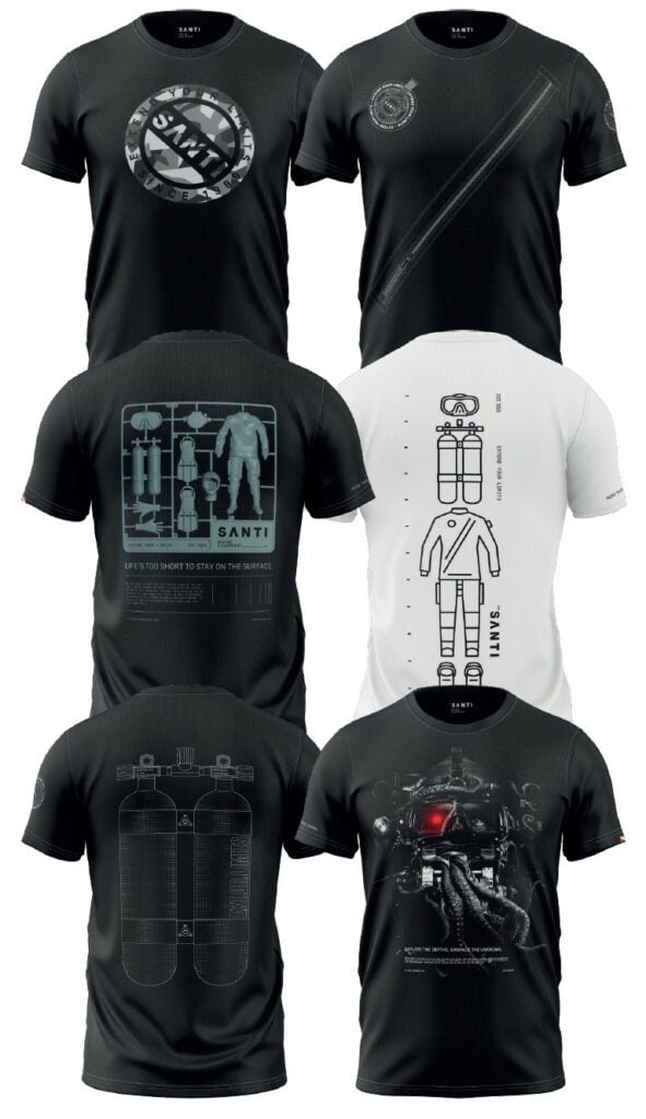 Santi diving T-shirts