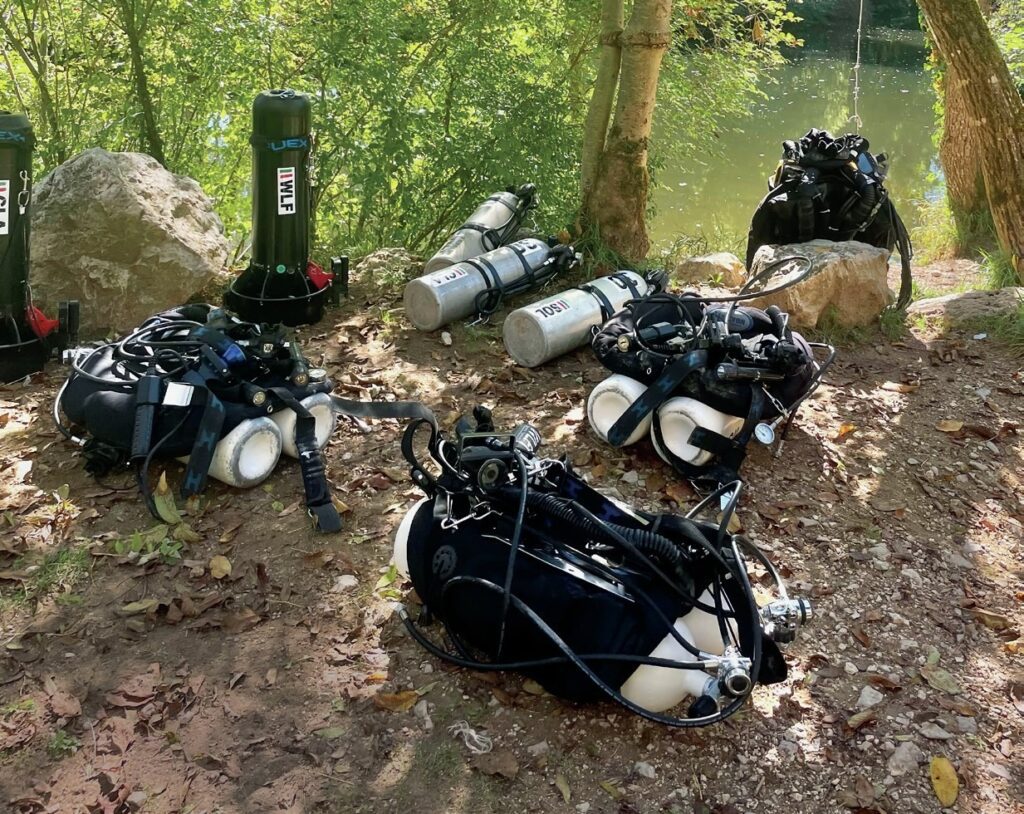 Cave Diving In The Lot 1 Kit prepped and ready to go