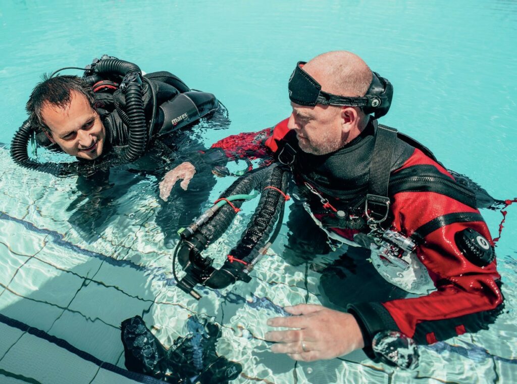 Scuba Diver Q & A: Kurt Storms 6 Underwater photographer Kurt Storms using a closed-circuit rebreather (CCR)