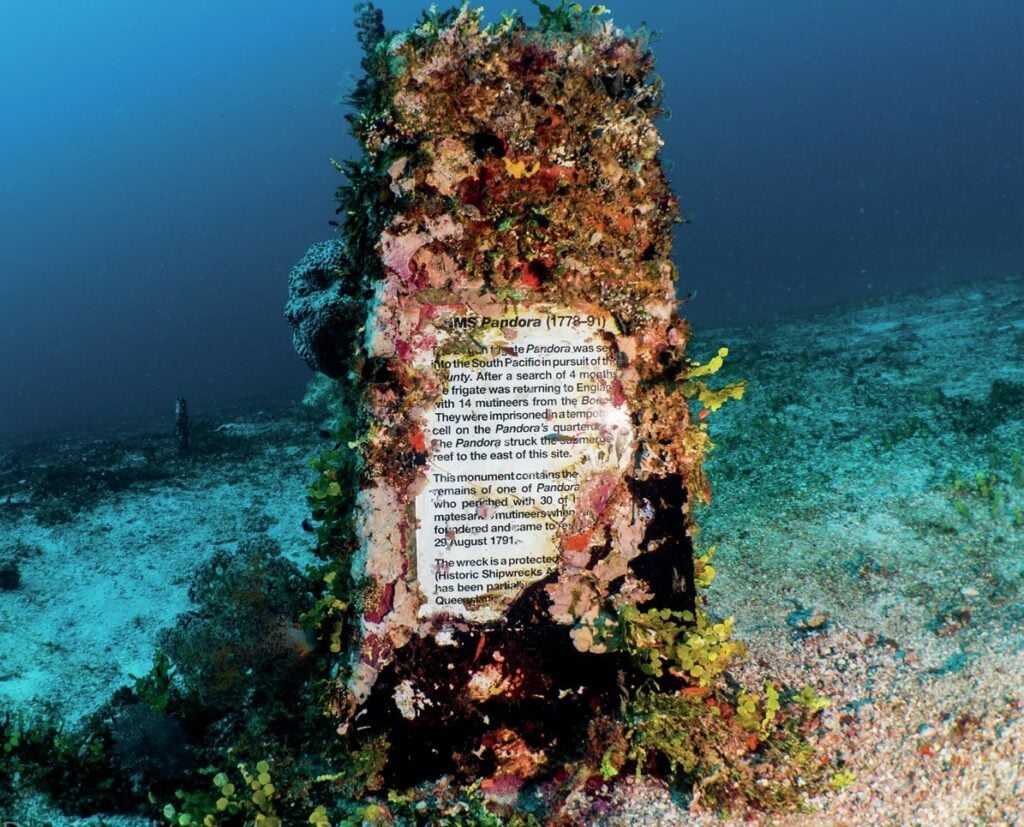 Memorial to HMS Pandora
