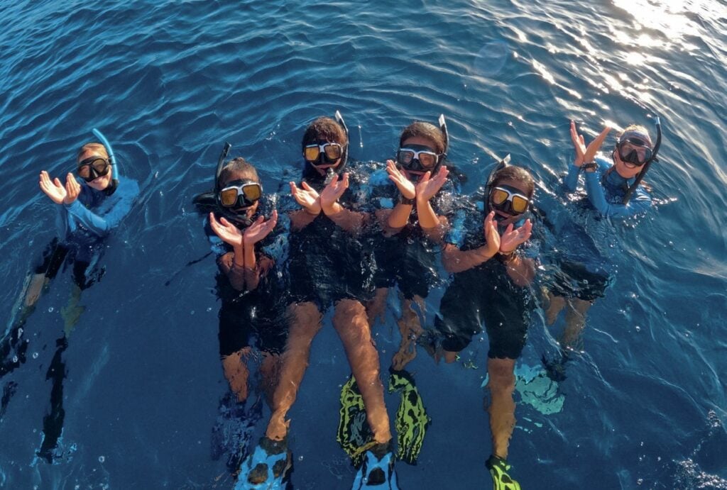 Daughters Of The Deep Equalising The Ocean 4 A happy group of snorkellers