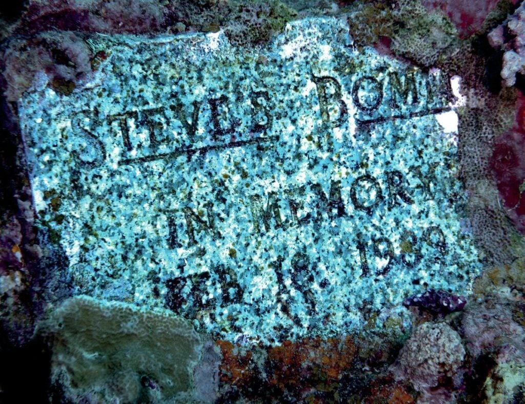 Steve’s memorial plaque
